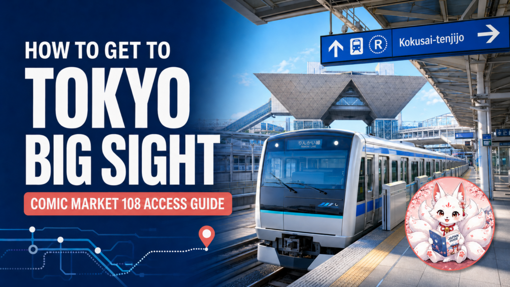 Train access to Tokyo Big Sight for Comic Market 108