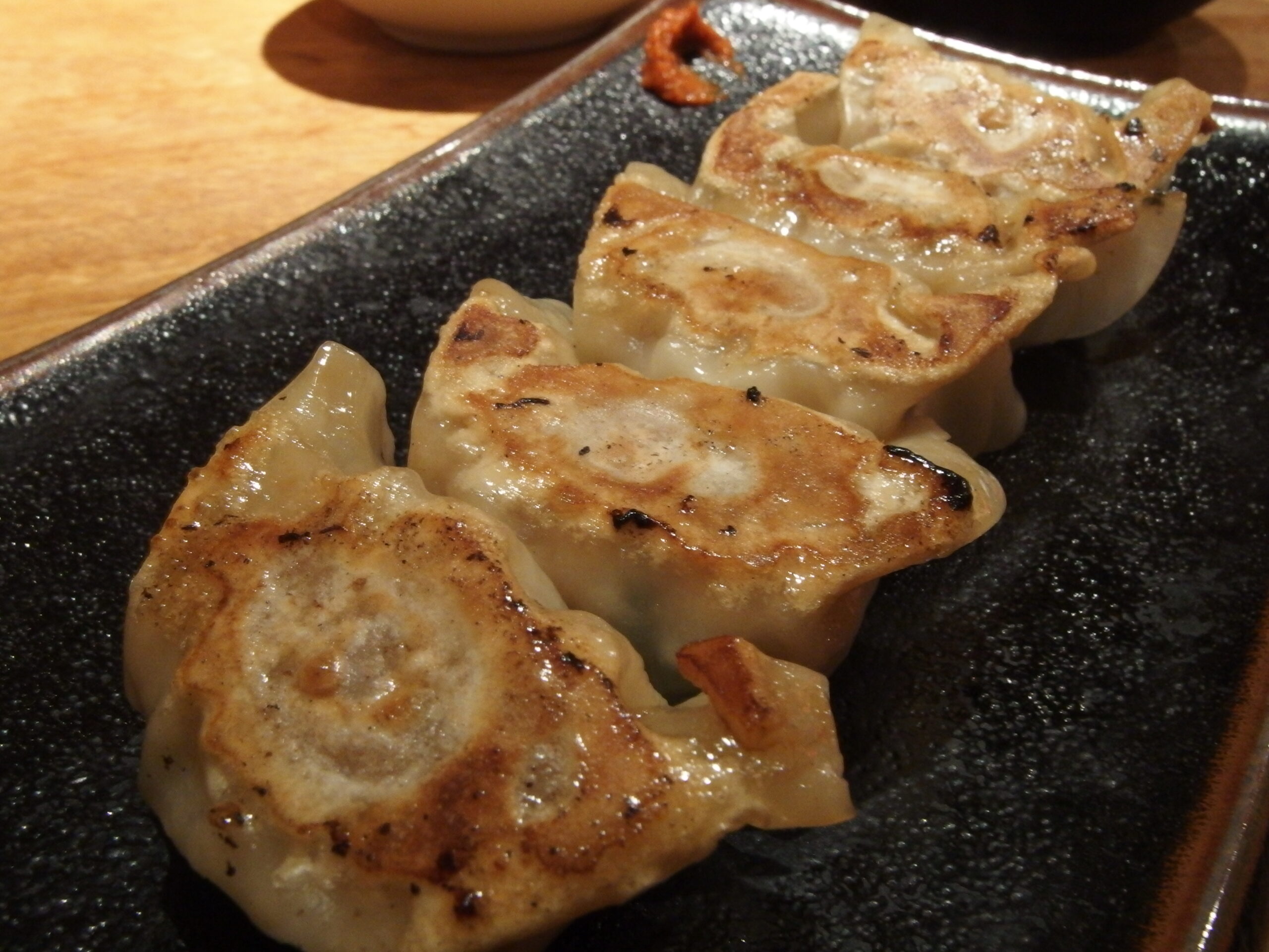 Gyoza served at Ippudo Ikebukuro