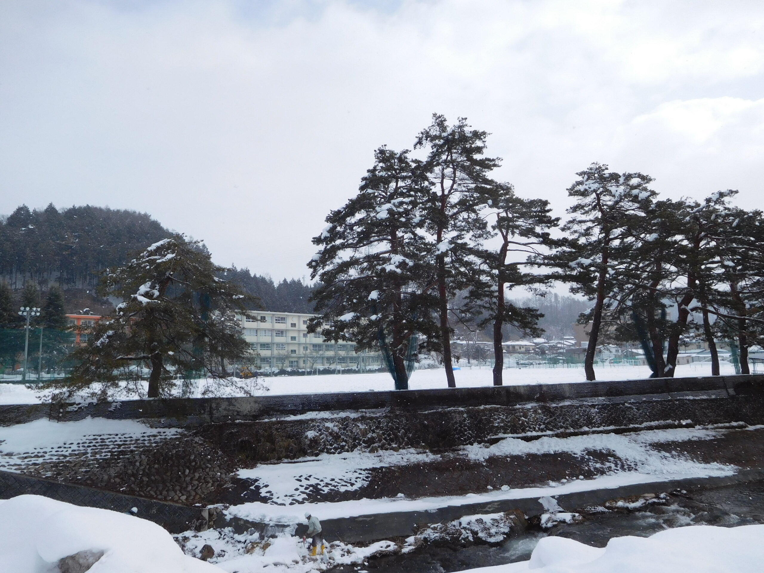 Exterior of Gifu Prefectural Hida High School in Takayama