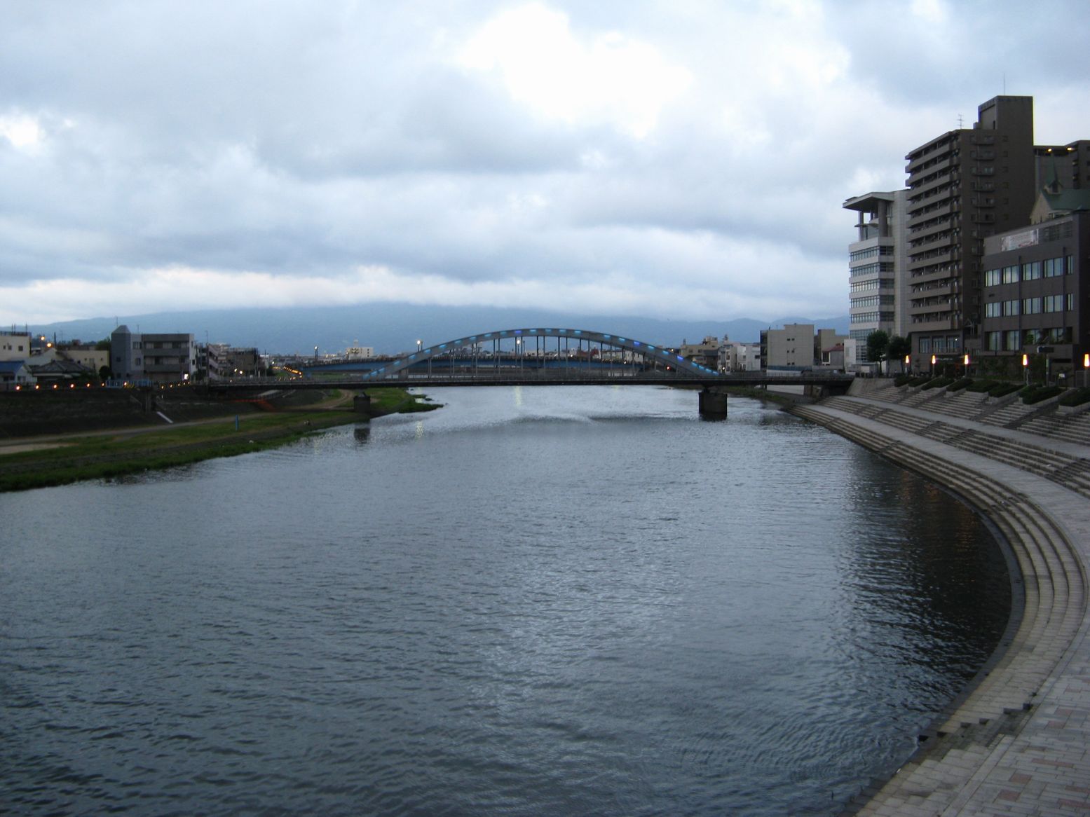 Kano River viewed from Ayumi Bridge in central Numazu