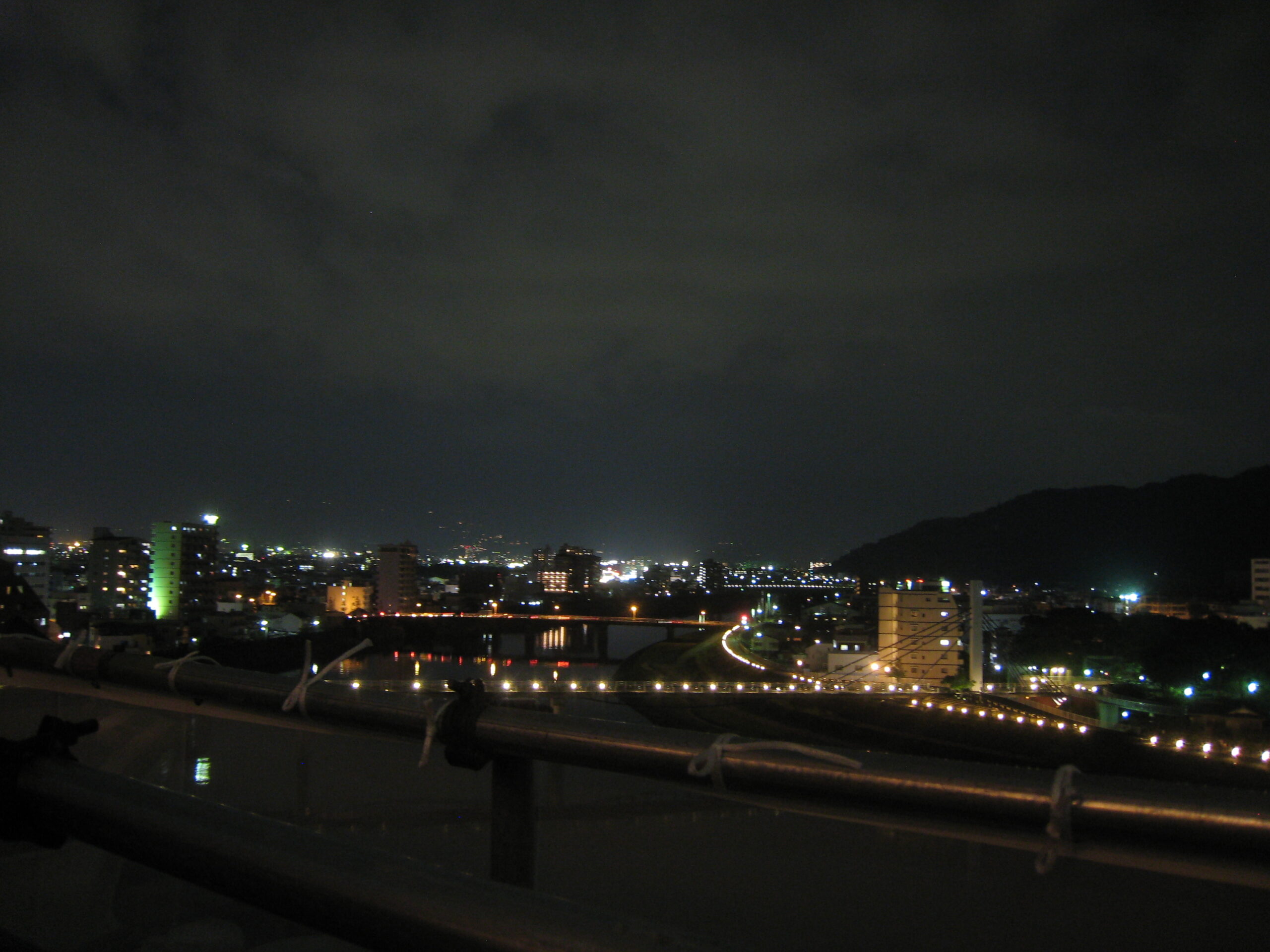 Night view of Numazu seen from a hotel