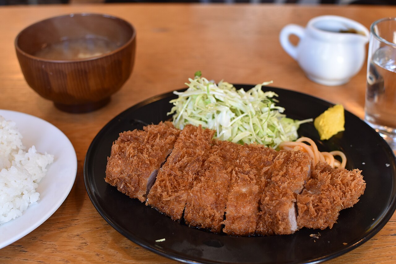 Representative Japanese tonkatsu meal