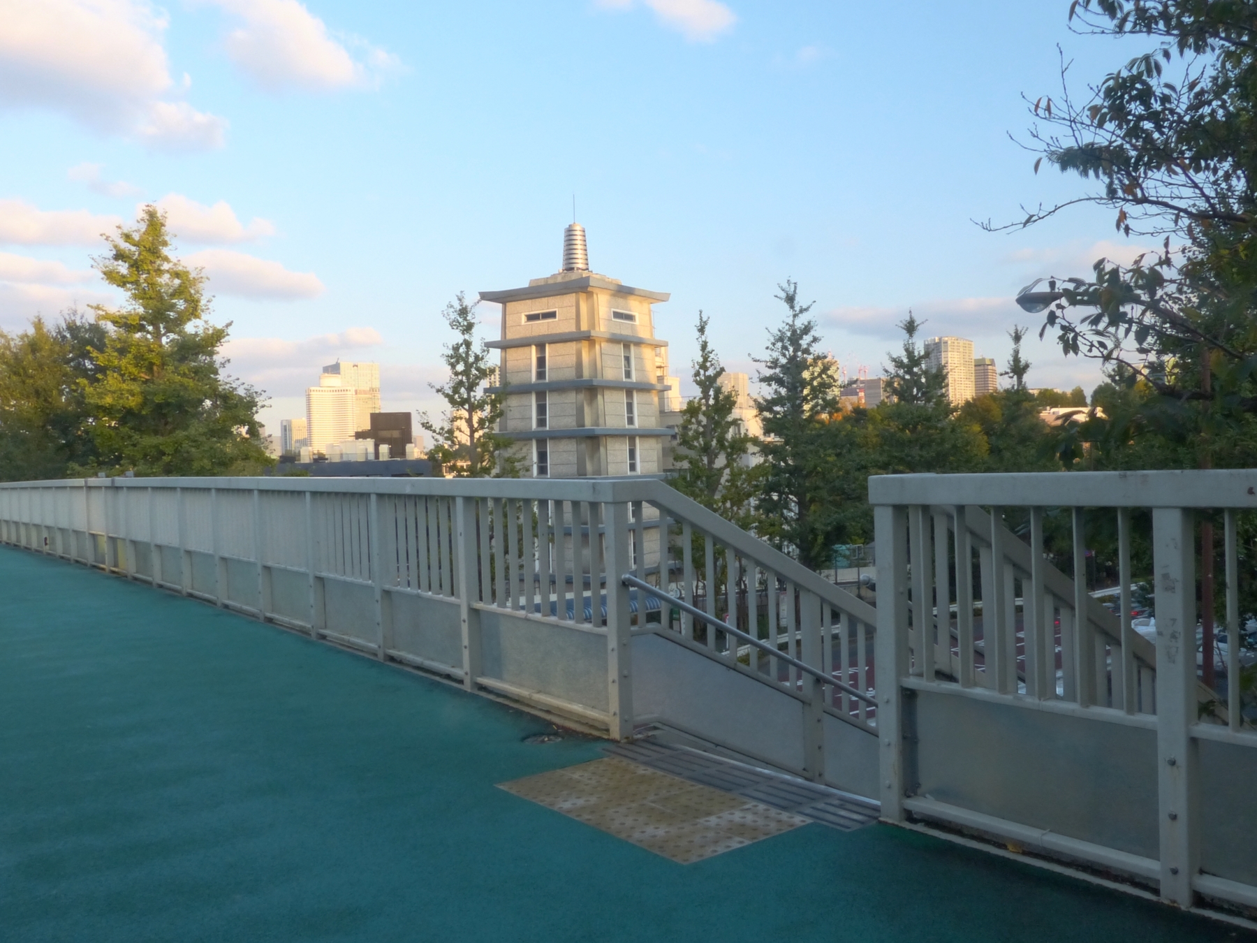 Shinanomachi Station pedestrian footbridge in Tokyo, a Your Name filming-location reference