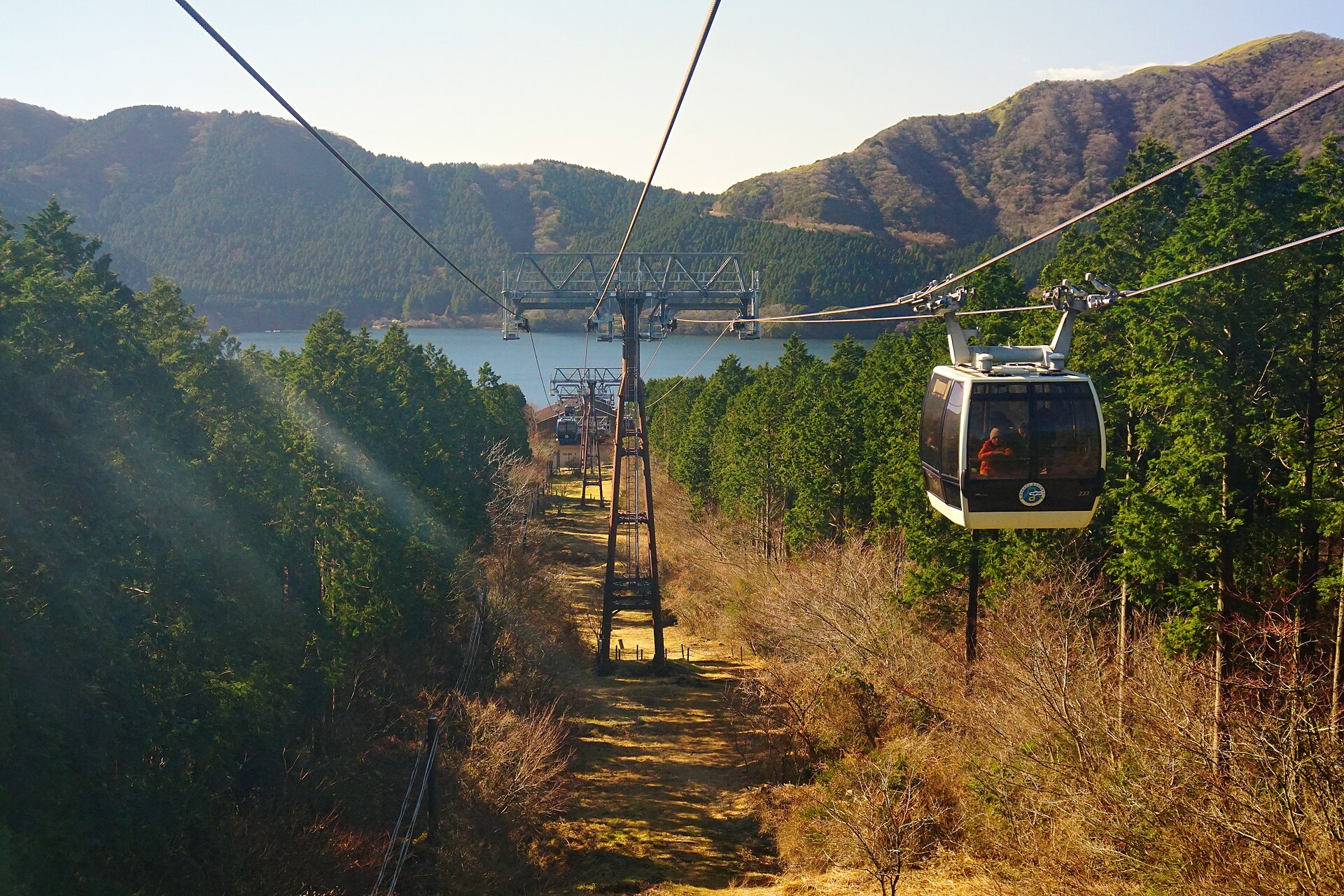 Togendai Station and port beside Lake Ashi in Hakone