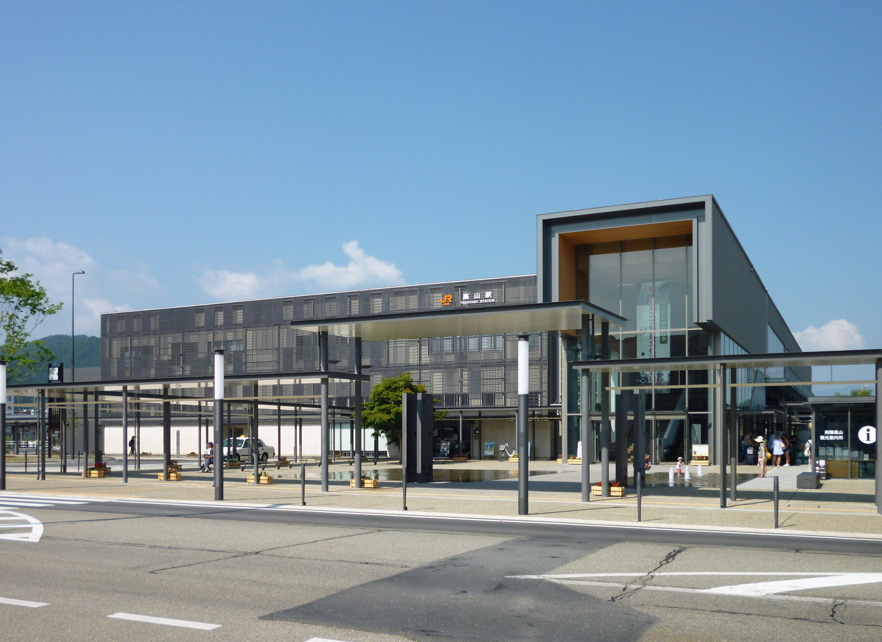 Takayama Station east entrance in Gifu