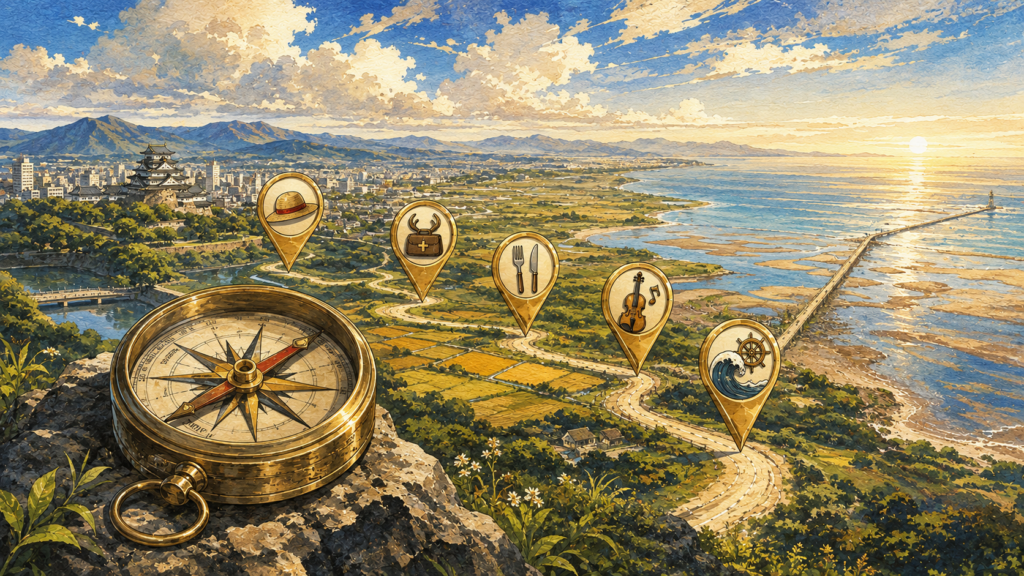 ONE PIECE Kumamoto WEST Route: Luffy, Chopper, Sanji, Brook & Jinbe